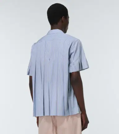 Sacai Striped cotton shirt | Thumbnail 4