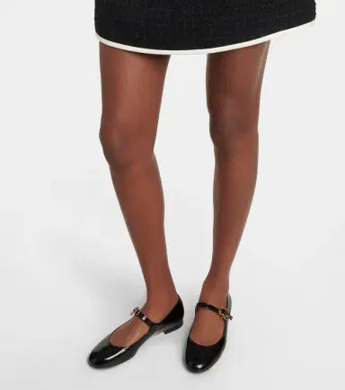 Gianvito Rossi Mary Ribbon patent leather ballet flats | Thumbnail 5