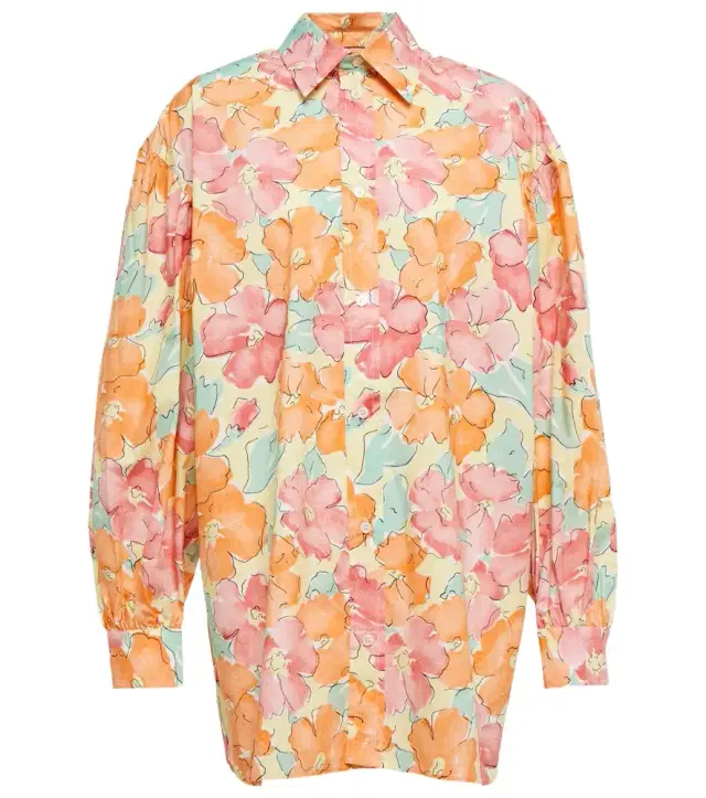 Plan C Floral cotton shirt