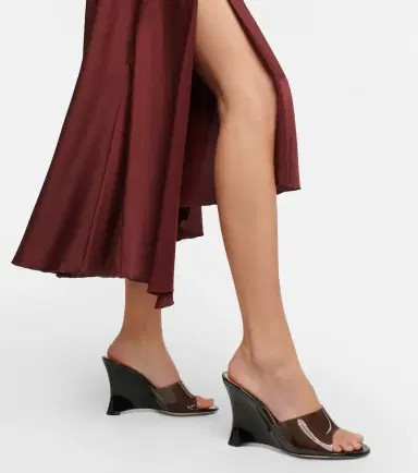 Gianvito Rossi Wedge leather sandals | Thumbnail 3