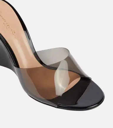 Gianvito Rossi Wedge leather sandals | Thumbnail 6