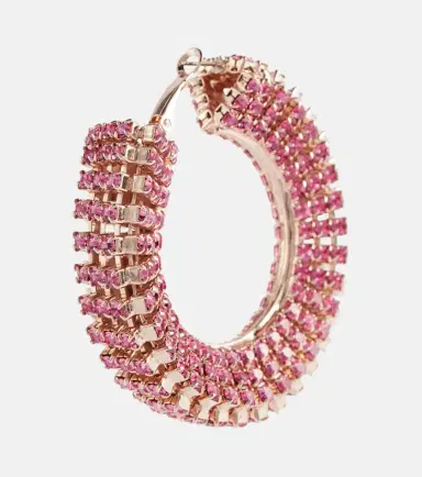 Magda Butrym Crystal-embellished hoop earrings | Thumbnail 3 Magda Butrym Crystal-embellished hoop earrings | Thumbnail 3