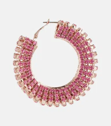 Magda Butrym Crystal-embellished hoop earrings | Thumbnail 4 Magda Butrym Crystal-embellished hoop earrings | Thumbnail 4