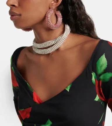 Magda Butrym Crystal-embellished hoop earrings | Thumbnail 5 Magda Butrym Crystal-embellished hoop earrings | Thumbnail 5