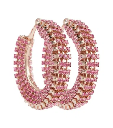 Magda Butrym Crystal-embellished hoop earrings | Thumbnail 1 Magda Butrym Crystal-embellished hoop earrings | Thumbnail 1