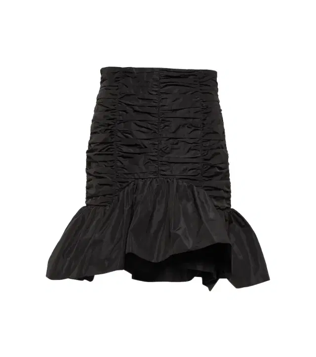Patou Ruched faille miniskirt