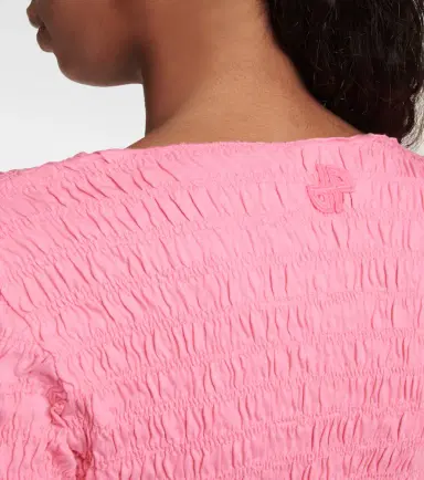 Patou Smocked cotton-jersey mini dress | Thumbnail 5