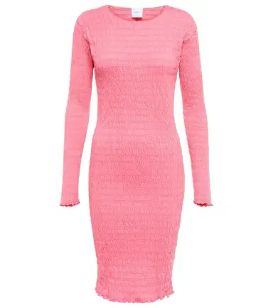 Patou Smocked cotton-jersey mini dress | Thumbnail 1