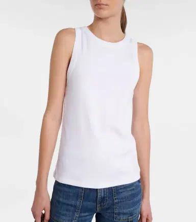 Veronica Beard Jordyn cotton jersey tank top | Thumbnail 4 Veronica Beard Jordyn cotton jersey tank top | Thumbnail 4
