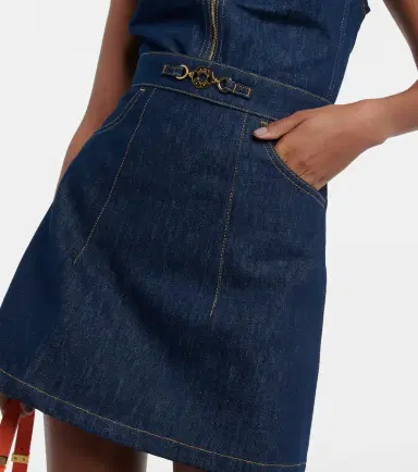 Patou High-rise denim miniskirt | Thumbnail 3