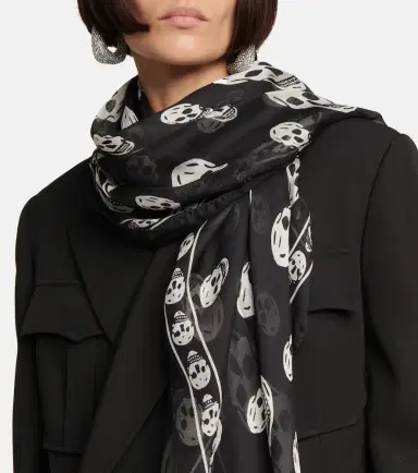 Alexander McQueen Skull silk scarf | Thumbnail 5