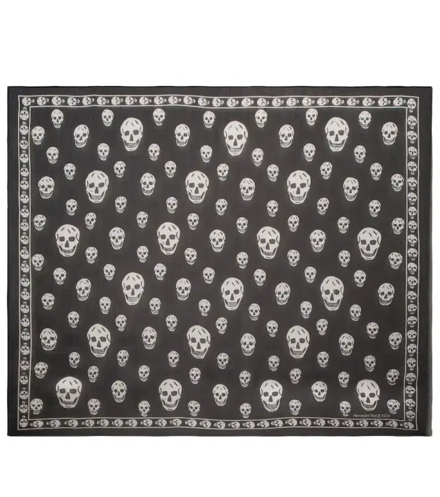 McQueen Skull silk scarf