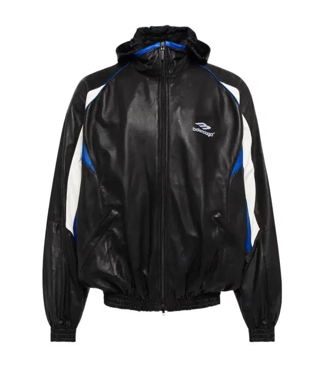 Leather hoodie