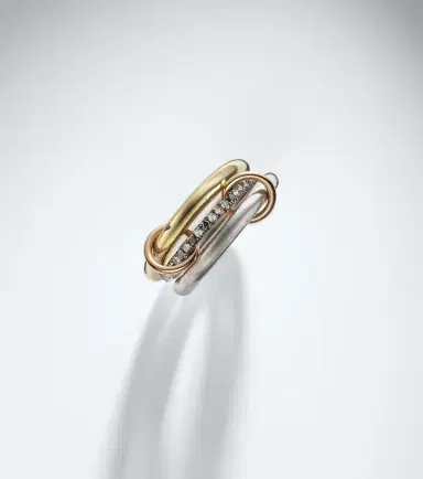 Spinelli Kilcollin Libra 18kt gold and sterling silver rings with diamonds | Thumbnail 5 Spinelli Kilcollin Libra 18kt gold and sterling silver rings with diamonds | Thumbnail 5