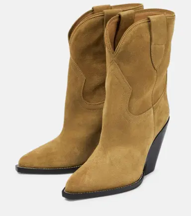 Isabel Marant Leyane suede mid-calf cowboy boots | Thumbnail 3