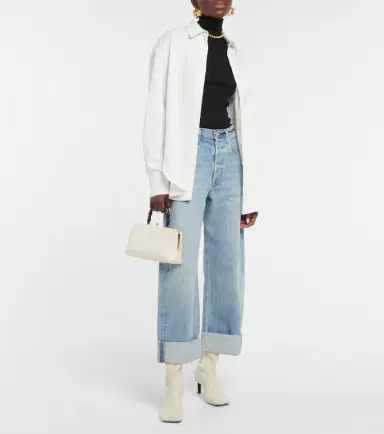 Citizens of Humanity Ayla mid-rise cropped wide-leg jeans | Thumbnail 2