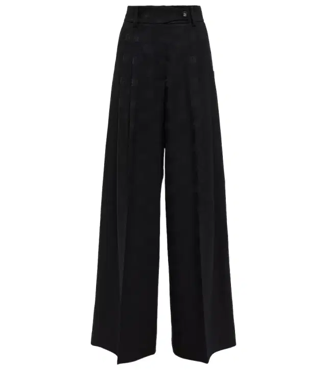 Dolce & Gabbana High-rise wool-blend wide pants