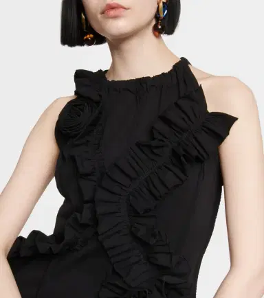 Dries Van Noten Ruffle-trimmed cotton jersey maxi dress | Thumbnail 5