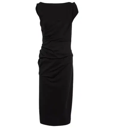 Dries Van Noten Gathered cotton jersey midi dress | Thumbnail 1