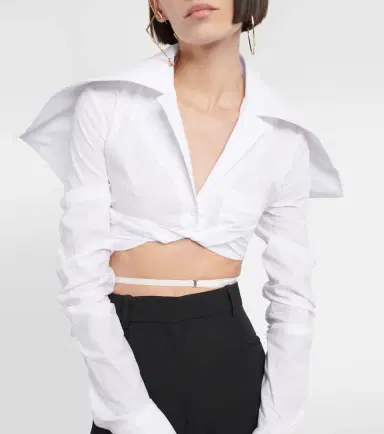 Jacquemus La Chemise Meio cotton cropped shirt | Thumbnail 5 Jacquemus La Chemise Meio cotton cropped shirt | Thumbnail 5