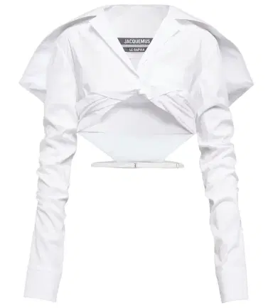 Jacquemus La Chemise Meio cotton cropped shirt | Thumbnail 1 Jacquemus La Chemise Meio cotton cropped shirt | Thumbnail 1