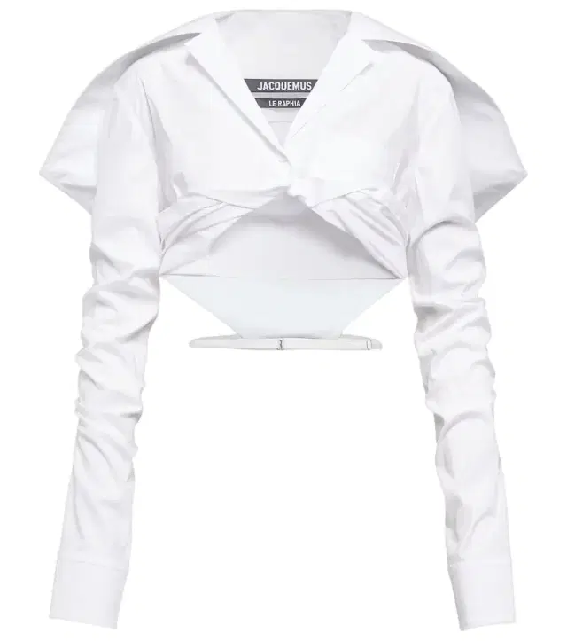 Jacquemus La Chemise Meio cotton cropped shirt