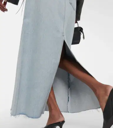 Agolde Hilla denim maxi skirt | Thumbnail 5