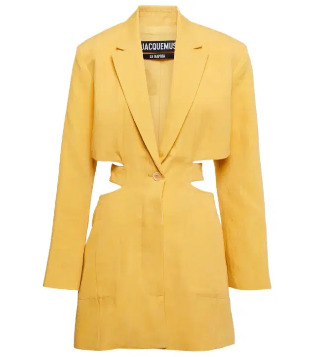 Jacquemus La Robe Bari linen-blend minidress