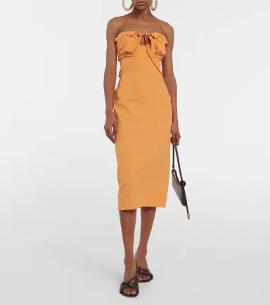 Jacquemus La Robe Bikini cotton-blend midi dress | Thumbnail 3