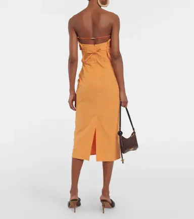 Jacquemus La Robe Bikini cotton-blend midi dress | Thumbnail 4