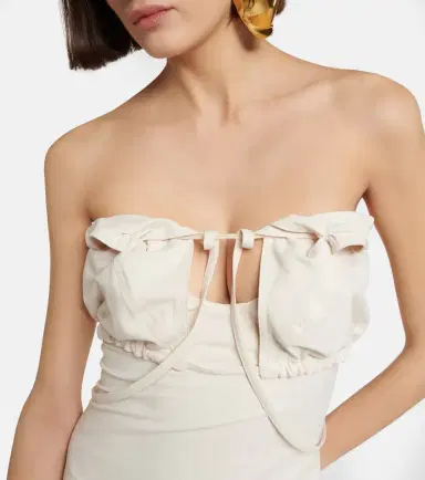 Jacquemus La Robe Bikini cotton-blend midi dress | Thumbnail 2