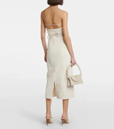 Jacquemus La Robe Bikini cotton-blend midi dress | Thumbnail 3
