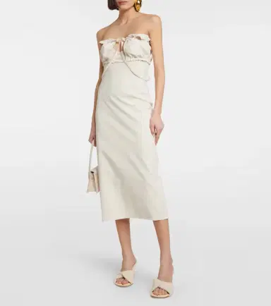 Jacquemus La Robe Bikini cotton-blend midi dress | Thumbnail 5