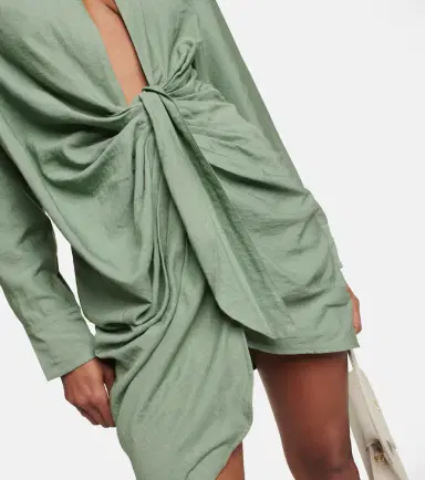 Jacquemus La Robe Bahia tie-detail minidress | Thumbnail 3