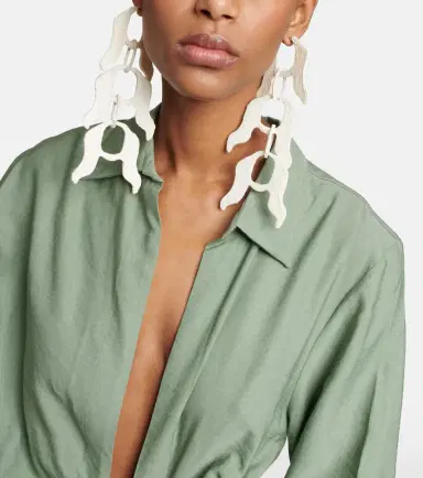 Jacquemus La Robe Bahia tie-detail minidress | Thumbnail 4