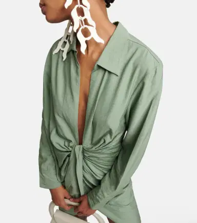 Jacquemus La Robe Bahia tie-detail minidress | Thumbnail 6