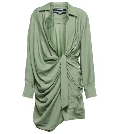 Jacquemus La Robe Bahia tie-detail minidress | Thumbnail 1