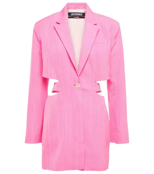 Jacquemus La Robe Bari cutout linen minidress