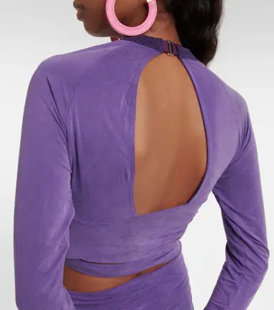 Jacquemus Le T-shirt Espelho cutout crop top | Thumbnail 5