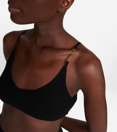 Jacquemus Le Bandeau Pralu ribbed-knit crop top | Thumbnail 4