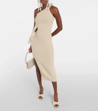 Jacquemus La Robe Maille Noeud midi dress | Thumbnail 6