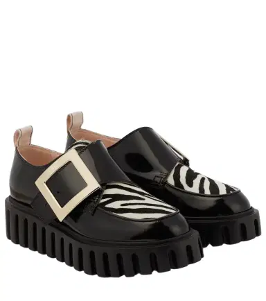 Roger Vivier Viv' Go-Thick patent leather platform loafers | Thumbnail 1