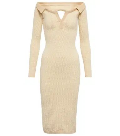 Jacquemus La Robe Pampero cotton-blend midi dress | Thumbnail 1