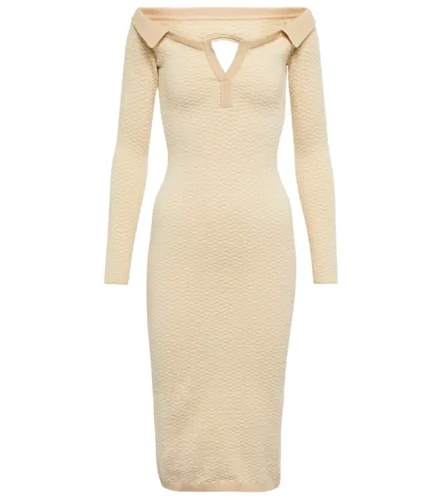 Jacquemus La Robe Pampero cotton-blend midi dress
