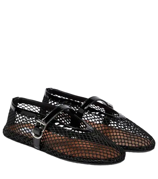 Alaia Alaïa Fishnet ballet flats