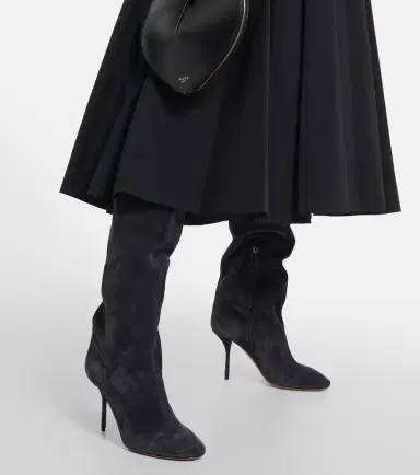 Alaïa Alaïa Fluide 90 suede boots | Thumbnail 3 Alaïa Alaïa Fluide 90 suede boots | Thumbnail 3