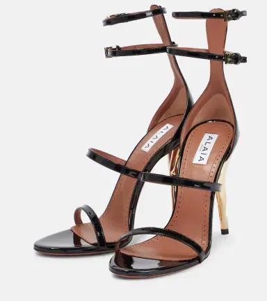 Alaïa Alaïa Cabaret patent leather sandals | Thumbnail 3 Alaïa Alaïa Cabaret patent leather sandals | Thumbnail 3