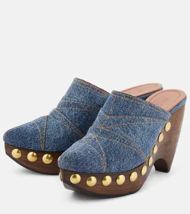 Alaïa Alaïa Le Sabot denim mules | Thumbnail 2
