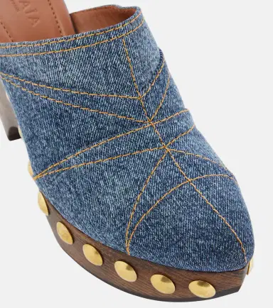 Alaïa Alaïa Le Sabot denim mules | Thumbnail 3