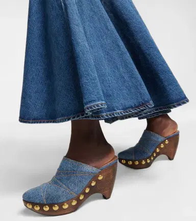 Alaïa Alaïa Le Sabot denim mules | Thumbnail 5